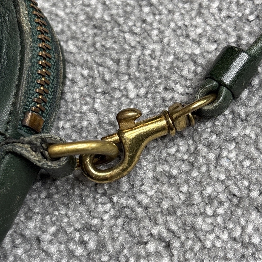 RARE 9925 Vintage Coach Carnival Crossbody Leather Green Bag Purse. - Picture 10 of 11